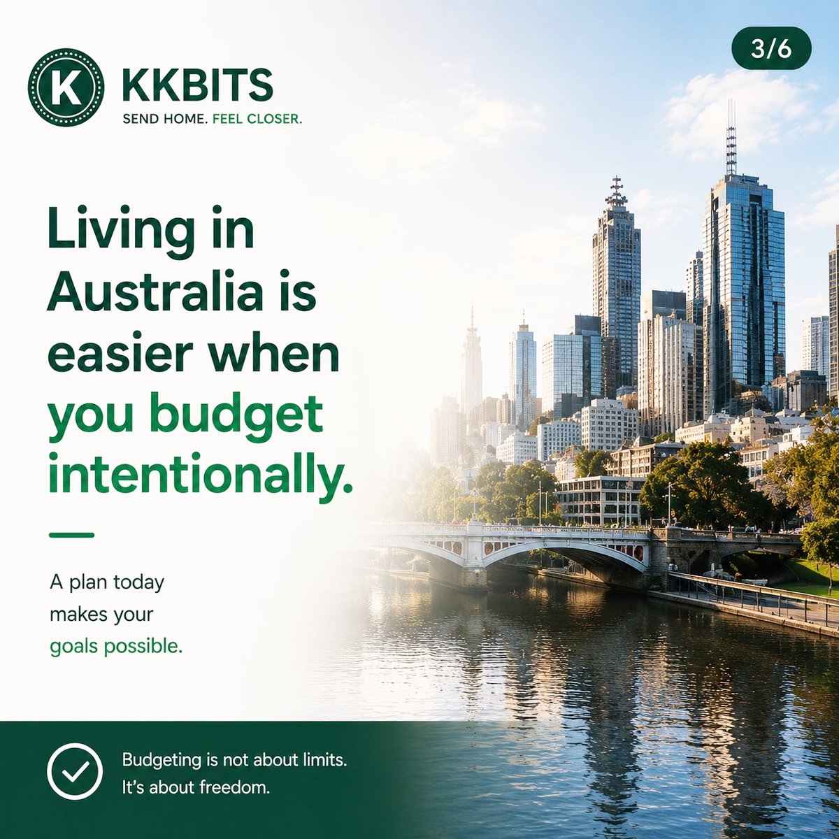 KKBITS1's tweet photo. Living in Australia can humble you financially very fast. Rent, bills and responsibilities don’t wait 

That’s why learning how to manage money better really matters. Save wisely, plan better and still show up for the people you love back home. 💚
#KKBits #DiasporaLife #AustraliaToAfrica #FinancialDiscipline #SendHomeFeelClose