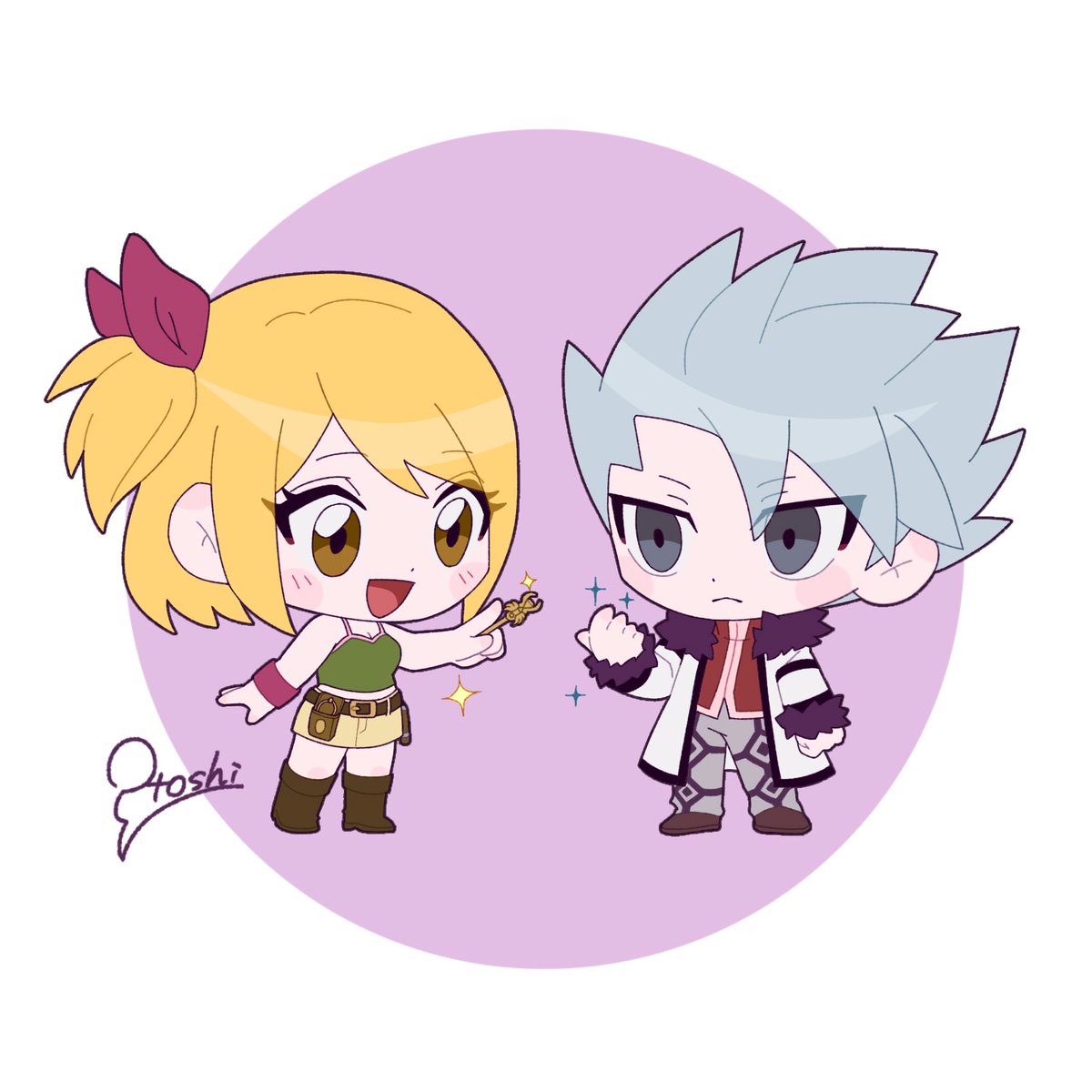 to_ot_kakashi's tweet photo. Lucy＆Lyon
ニルヴァーナ編辺りではギルド新人コンビ
#fairytail https://t.co/3fzxM89d3M