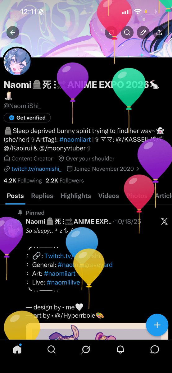 Naomi🪦死 ᎒🔜ANIME EXPO 2026🐇🕯️ tweet media