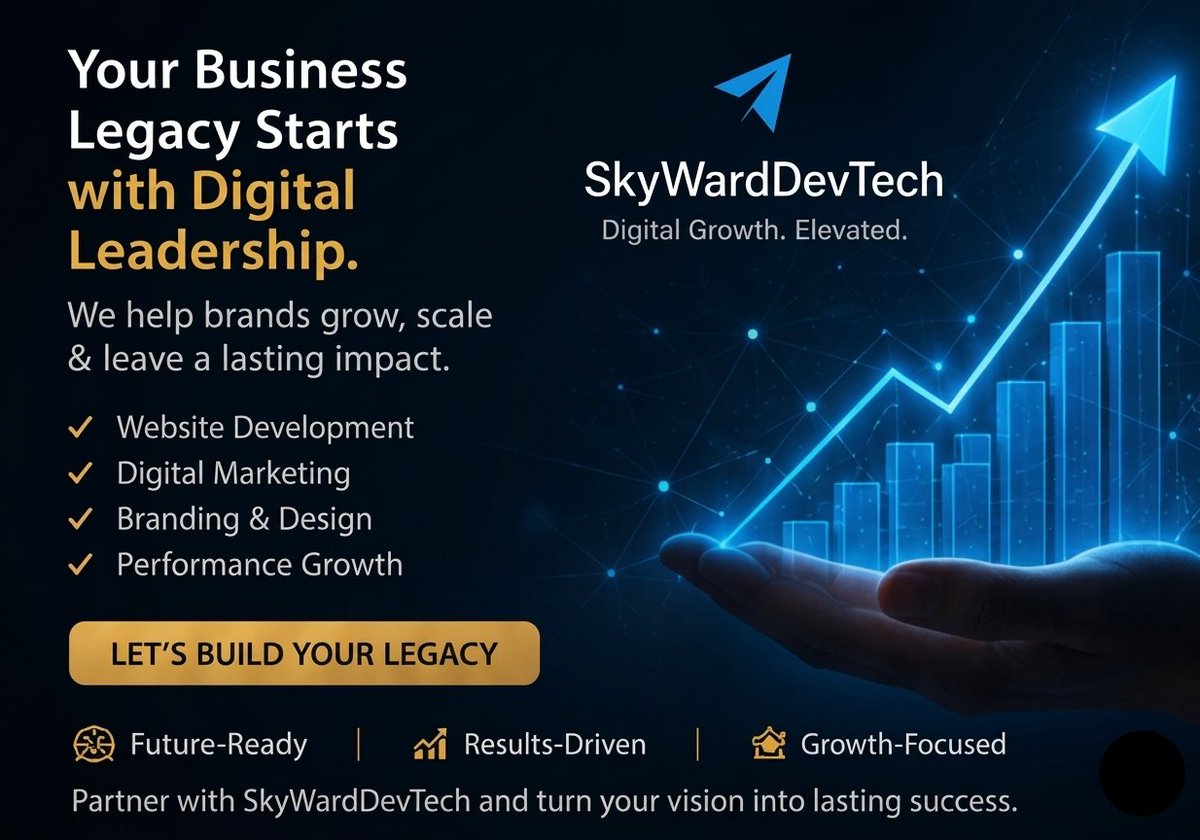 SkywardDevtech's tweet photo. 📩 DM @skywarddevtech company to transform your brand into the next success story.

#SkyWardDevTech #IndianBrands #BusinessLegacy #Tata #ITC #Dabur #StartupBranding #DigitalGrowth #IndianStartups #BrandStrategy #LuxuryBranding #SocialMediaMarketing  #DigitalMarketingIndia https://t.co/d2mugEzB2c