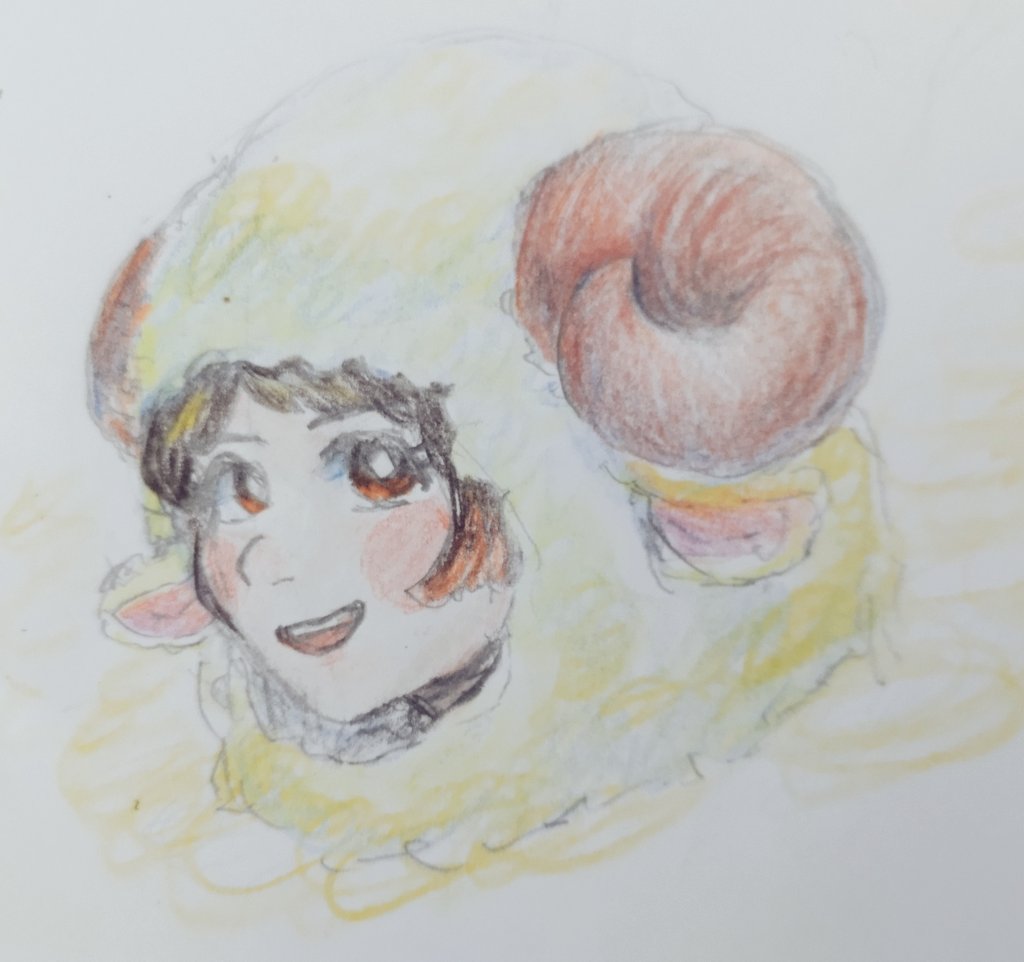 Fossa_Magnam's tweet photo. 🐑✏️✨ 
 #色鉛筆  #絵描きさんと繋がりたい
 #春の創作クラスタフォロー祭 https://t.co/ZlrOgqT8Oq