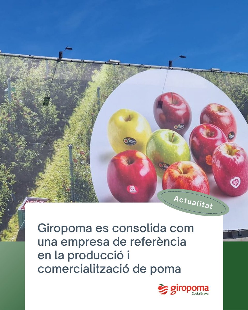 Giropoma's tweet photo. 🍎Ens fa il·lusió veure com el nostre projecte es consolida al mercat espanyol, apostant pel gust, la qualitat i la feina ben feta. Yago Viladomiu, director de Giropoma, ho té clar: "El sabor és una variable fonamental en la decisió de compra." Gràcies! https://t.co/yUwQ2yaZKE https://t.co/Mti1xP33wA