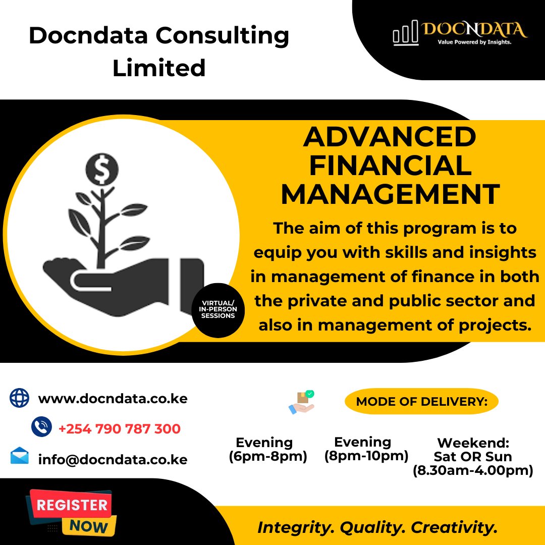 docndata's tweet photo. Level up your financial expertise with our professional courses:
https://t.co/BGWHd40WV4
https://t.co/Wpx7F0fEKL
https://t.co/tjUgLUWR8N
https://t.co/ffo64FMR7T
Call/Whatsapp: 0790 787300
.
.
.
#FinanceTraining #AccountingProfessionals #nairobikenya #docndata https://t.co/3q6kOg1Xni