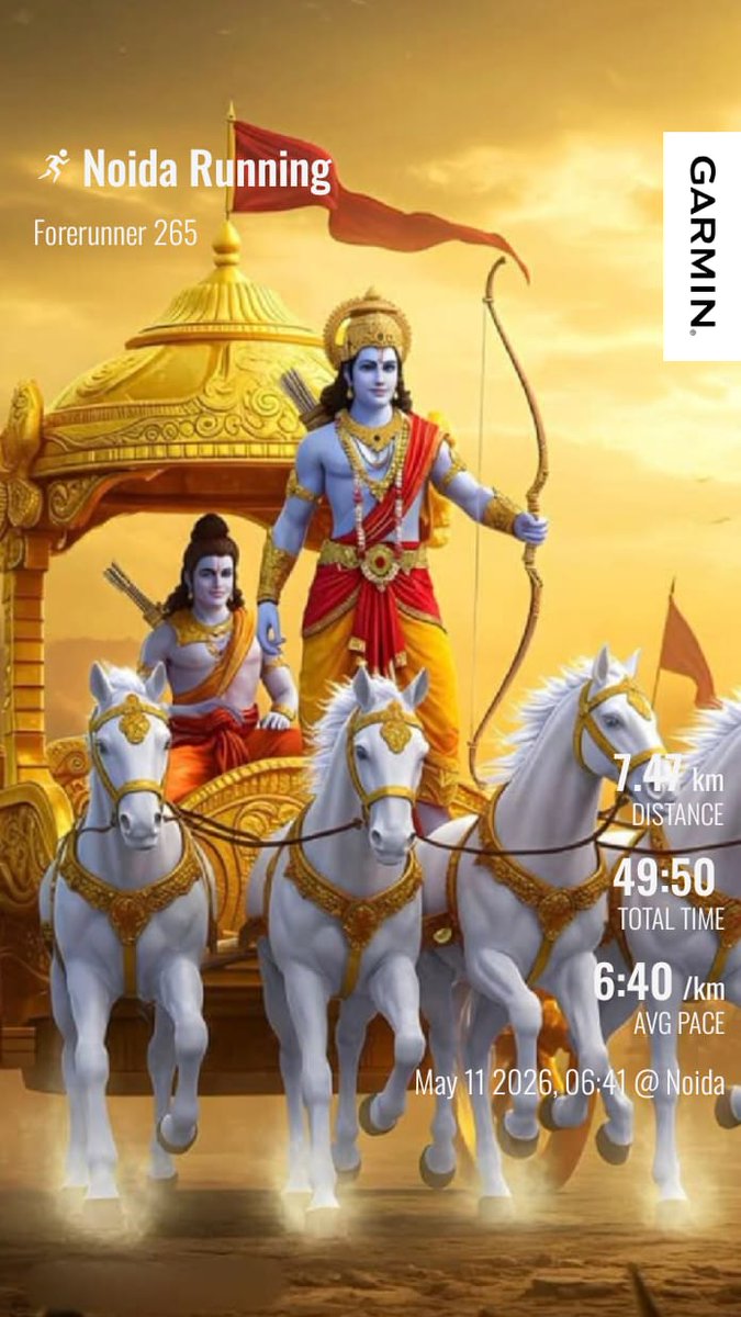 gbsdelhi's tweet photo. 7 K Run with Avg HR 122
Max HR 158 Avg Cadence 188
Max Cadence 198
Avg Stride Length 0.79 Mtr 🇮🇳

65% in Zone 2
𝟓 𝐲𝐞𝐚𝐫𝐬 𝐬𝐭𝐫𝐞𝐚𝐤 𝐜𝐨𝐦𝐩𝐥𝐞𝐭𝐞𝐝

#FitnessMotivation
#beingfit@64

#proudseniorcitizen
#workinprogress
#MissionLiFE
#FitIndia 
#HitIndia 

@mansukhmandviya https://t.co/Ml89p7SUO5