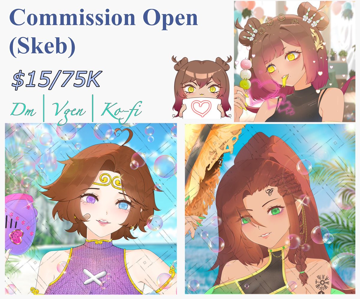 deliladtrenna's tweet photo. COMMISSION OPEN (Skeb) 💚
❤ &amp; 🔁 are appreciated!! 🫶

Feel free to DM me, or check my VGen and Ko-fi! Thank you~ #Vgen #commission #Vtuber https://t.co/1AHwwE6Egi