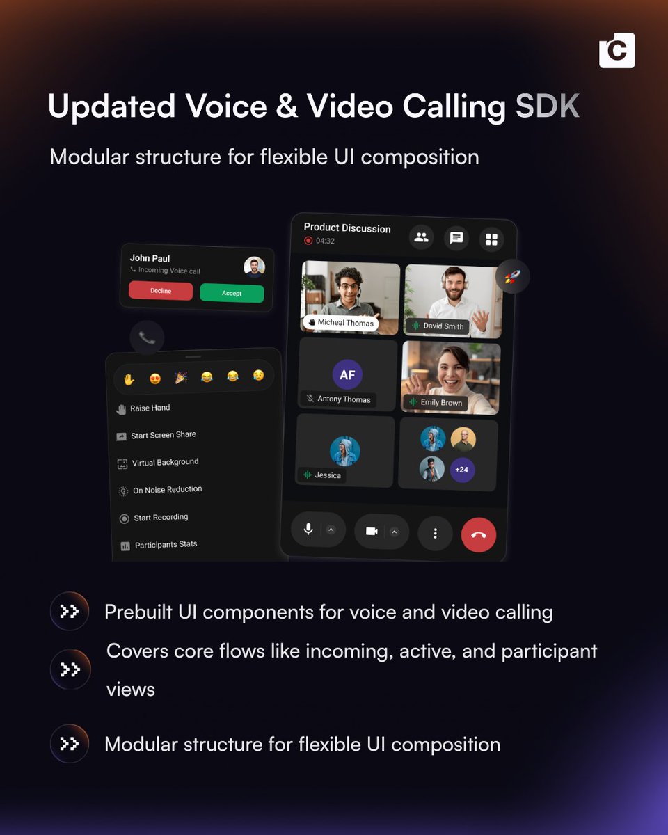 CometChat tweet media