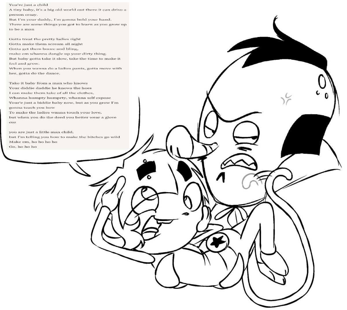 NERDZLUVME's tweet photo. I haven’t had like any energy at all to make proper art for both of my parody’s, cause I’ve been busy with other projects, including school which is stressing me out. I know im not being pressured into making these, but i always feel like its necessary.
#rocketmonkeystwt https://t.co/5HW0pLRH1A