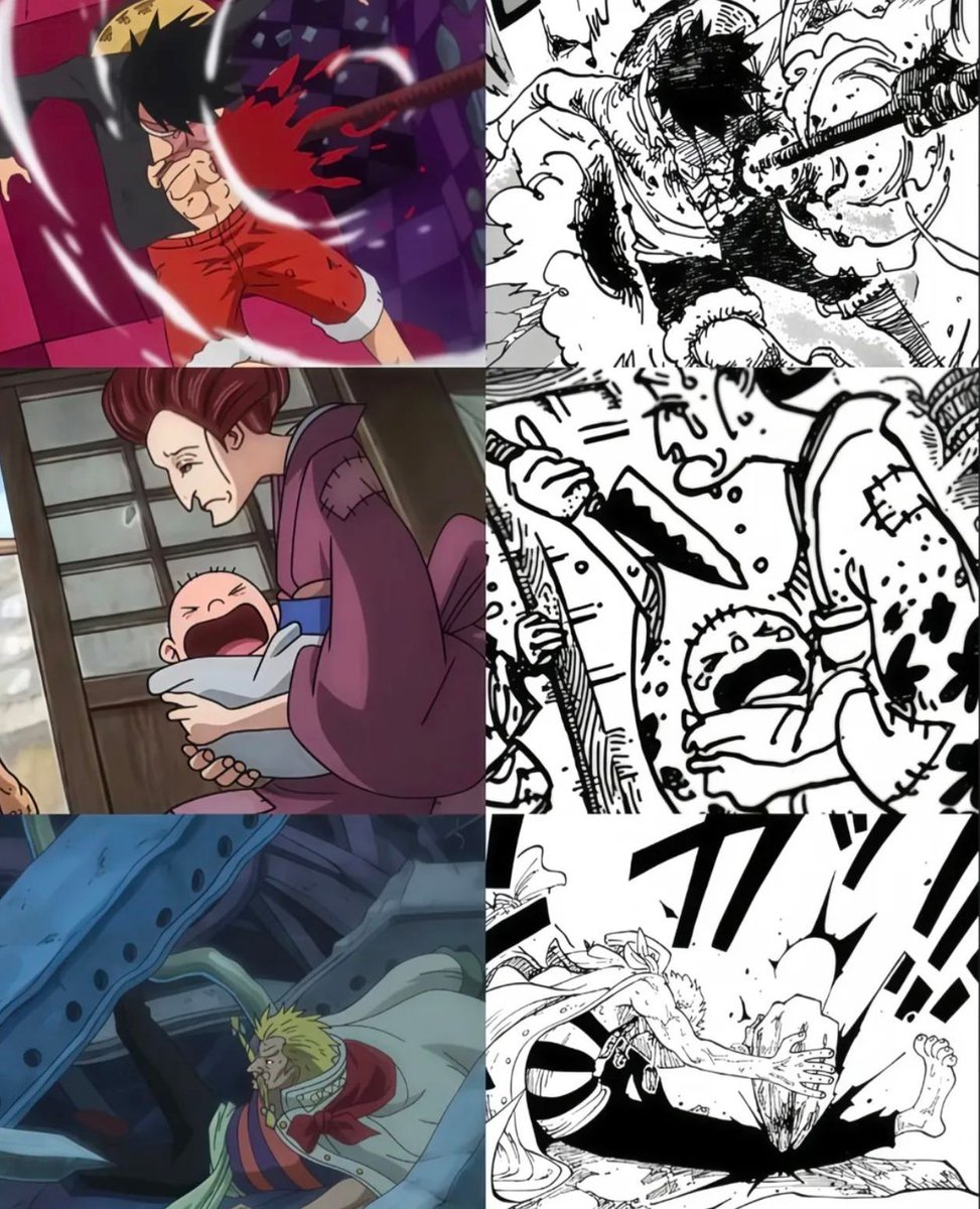 KaijuCortex's tweet photo. Anime Vs Manga https://t.co/C8jYCL2dvM