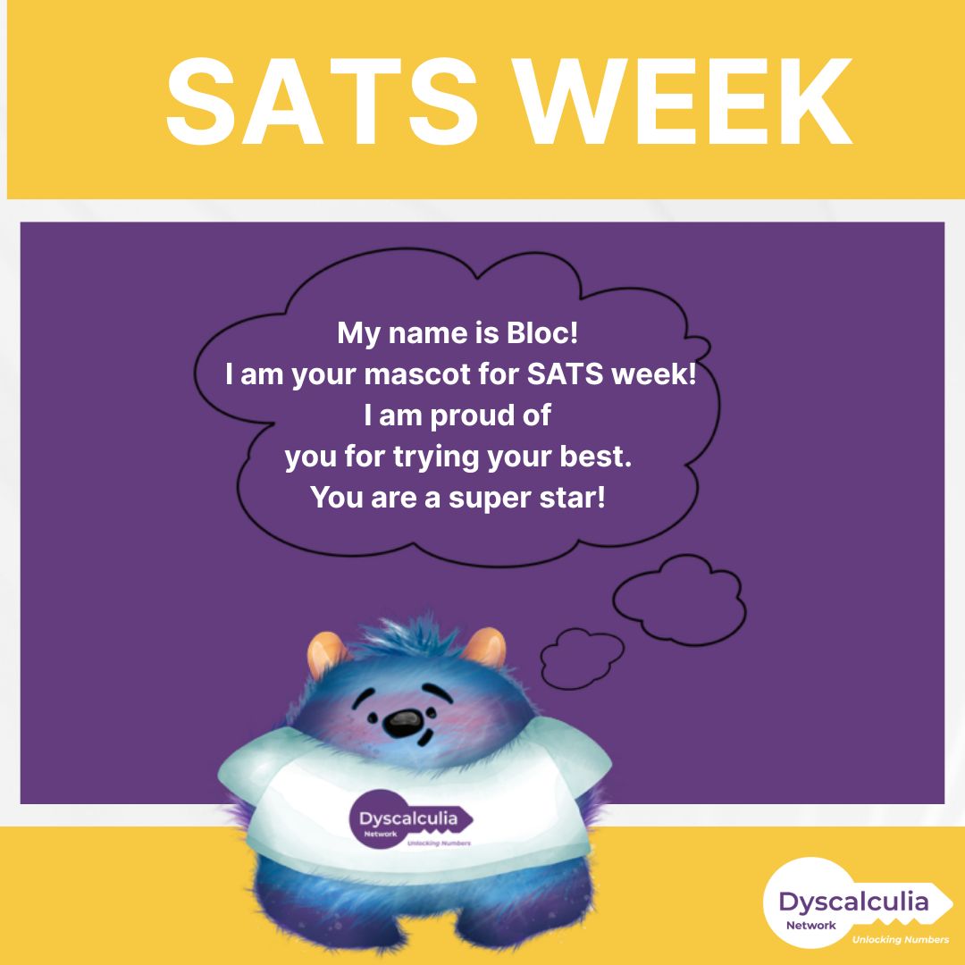 DyscalculiaNet1's tweet photo. SATS Week 2026. Bloc and all the team here want to say, we are so proud of you, educators and students, not just for this week and the effort you will all put in but for all the weeks before and after this where you work so hard and give your best.  
#dyscalculia https://t.co/CpS2slKMm9