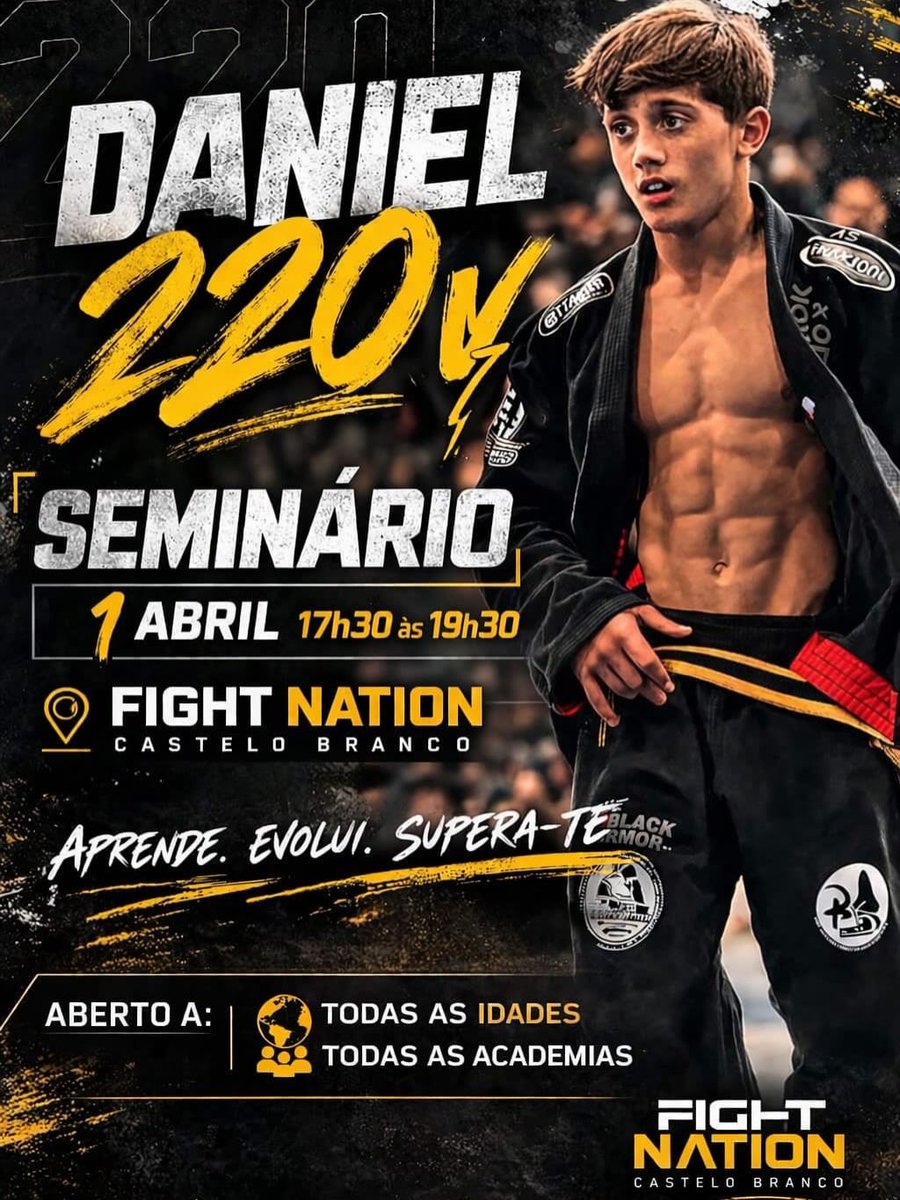 daniel220v_coek's tweet photo. UM SEMINÁRIO IMPERDÍVEL 🔥

É com enorme entusiasmo que anunciamos a presença do @ na nossa academia!

Vem partilhar com todos os amantes de Jiu-Jitsu as técnicas dinâmicas e o estilo único que o tornaram uma referência no tatame.

📅 Data: 01/04/2026
... https://t.co/xRGnOHqCGY
