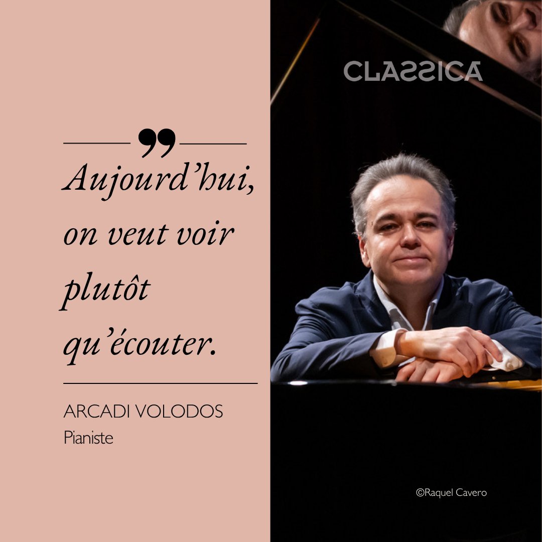 classicamag's tweet photo. « Aujourd’hui, on veut voir plutôt qu’écouter. »

Arcadi Volodos parle de Schubert, du silence, du mystère de la musique… et du monde contemporain.

Entretien rare à lire sur Classica : https://t.co/NwoSoVY7hW https://t.co/Dwu8CK7SM3