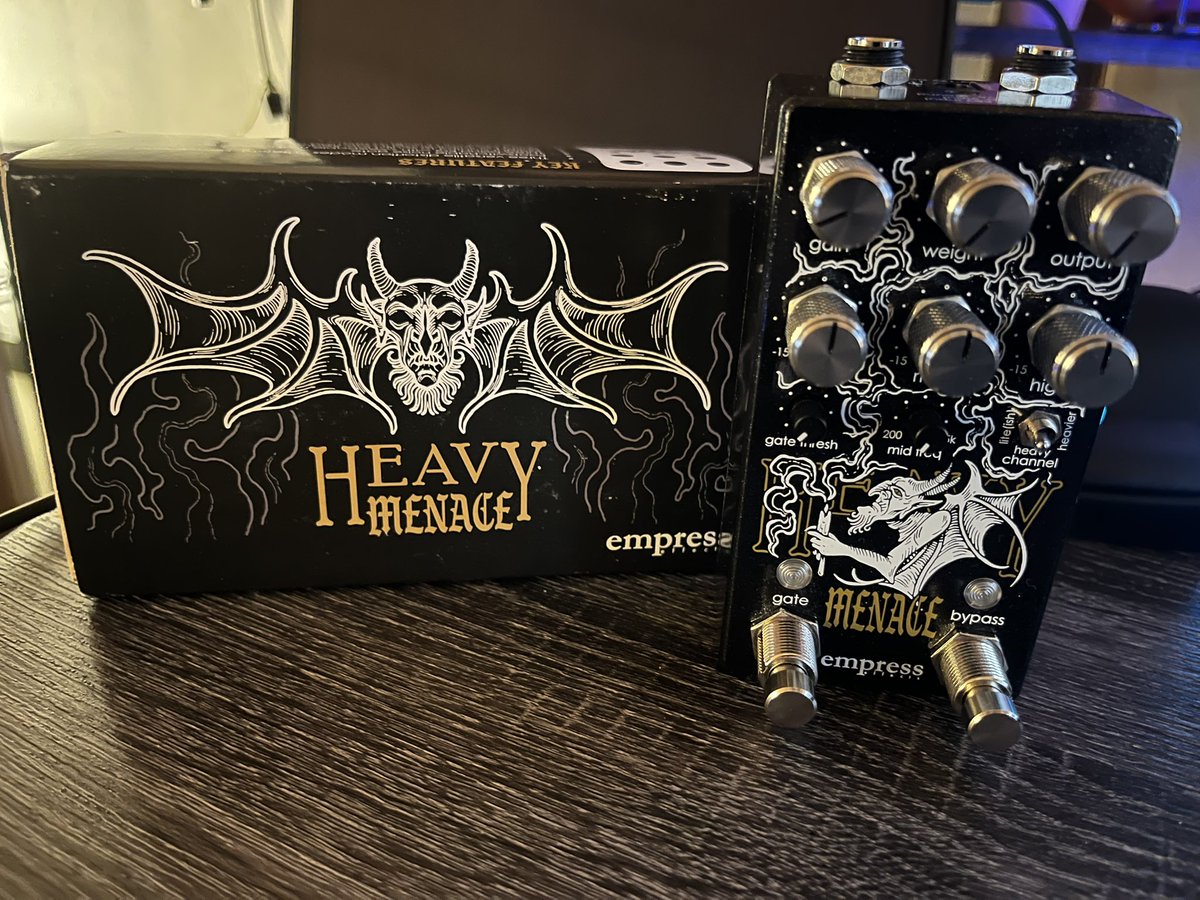My new gear… Empress effects HEAVY MENACE