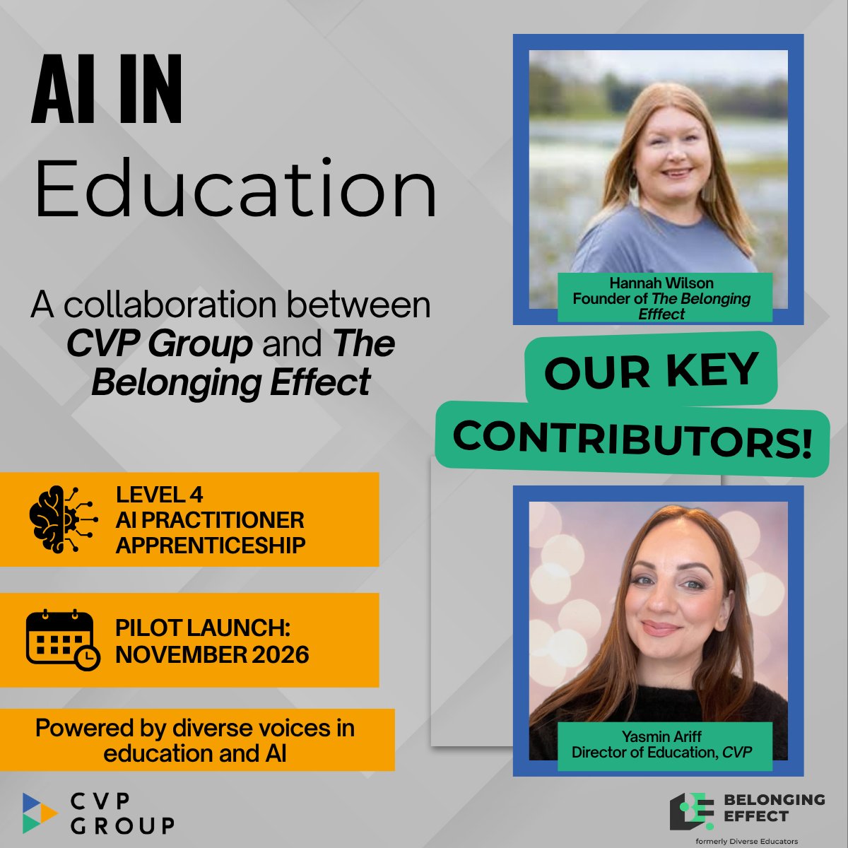 CVPGROUP_'s tweet photo. Launching Nov 2026: the AI in Education – AI Practitioner Apprenticeship.
🚀 Expressions of interest now open:
https://t.co/pAvAf5FNGt https://t.co/xgnjK6Wlrq