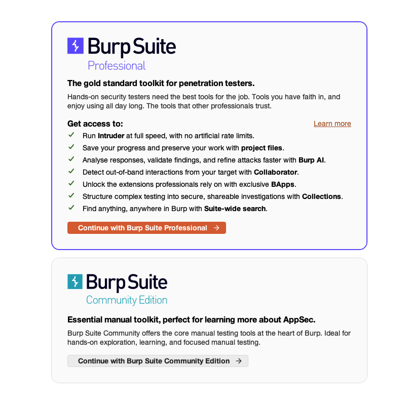 ransomsec's tweet photo. Hello @Burp_Suite, after this new update, why does Burp show these pop-ups every time I open it?

I know I'm using the Community Edition, and I want to keep using the Community Edition. Please don't force users to buy the Professional version.

Thanks https://t.co/8otXIJQp8E