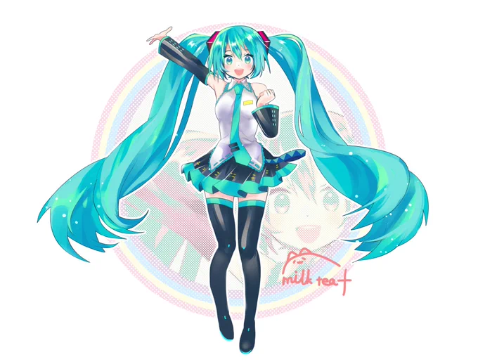 ツインテールは大きめが好き(`・ω・') #初音ミク