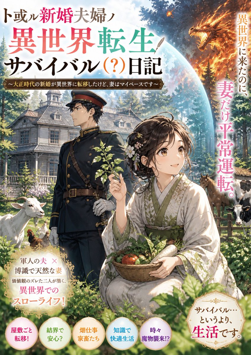 suisyou｜大正異世界新婚夫婦 tweet media