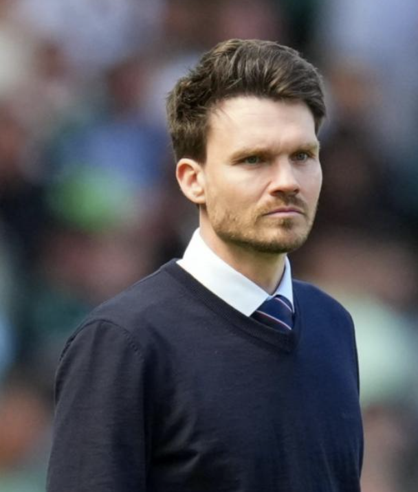 heraldscotland's tweet photo. "The fate of the latest manager of Rangers was signed and sealed by the mocking and jeering of a raucous Celtic support.

"After an hour of play, a chant of ‘Danny, Danny Rohl’ rang around Parkhead and it stemmed from a home support, taunting in green-and-white. When it was all over they roared along as ‘Roll With It’ by Oasis and Boney M’s ‘Daddy Cool’ blared out from the Tannoy system.

"The small rump of Union Bear ultras who defied a Celtic ban to find a way into the stadium stood silent and seething, wishing they were anywhere else on the planet. When a Rangers manager becomes the butt of the jokes at Parkhead, his time is up." || Stephen McGowan 👇