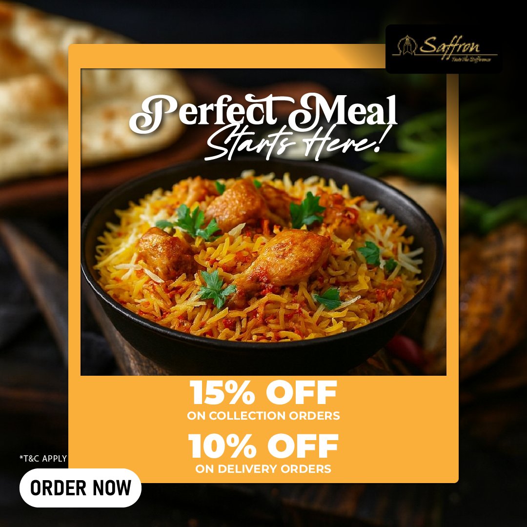 SaffronWD6's tweet photo. That rich, comforting craving again? 😏

It always comes back when you least expect it. A proper meal filled with bold flavour and warmth is the only way to fix it.

Fix it right: https://t.co/vZ0bA9p1JW

#Saffron #ComfortCravings #TakeawayUK #OrderNow https://t.co/nJvtDL99ww