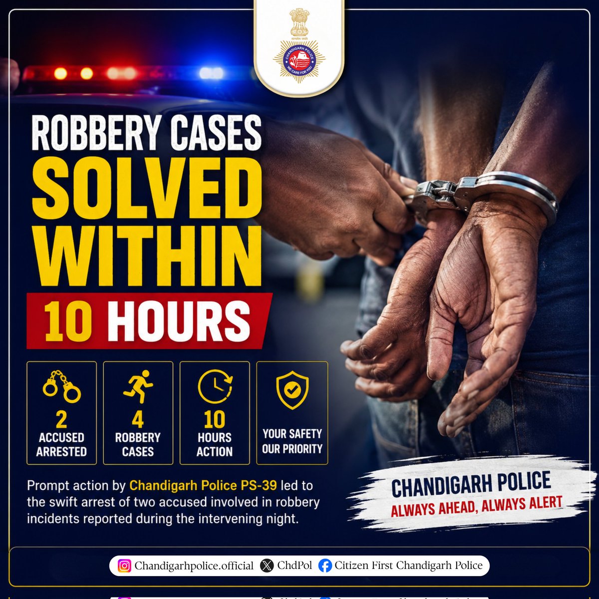 Chandigarh Police #Citizen First tweet media