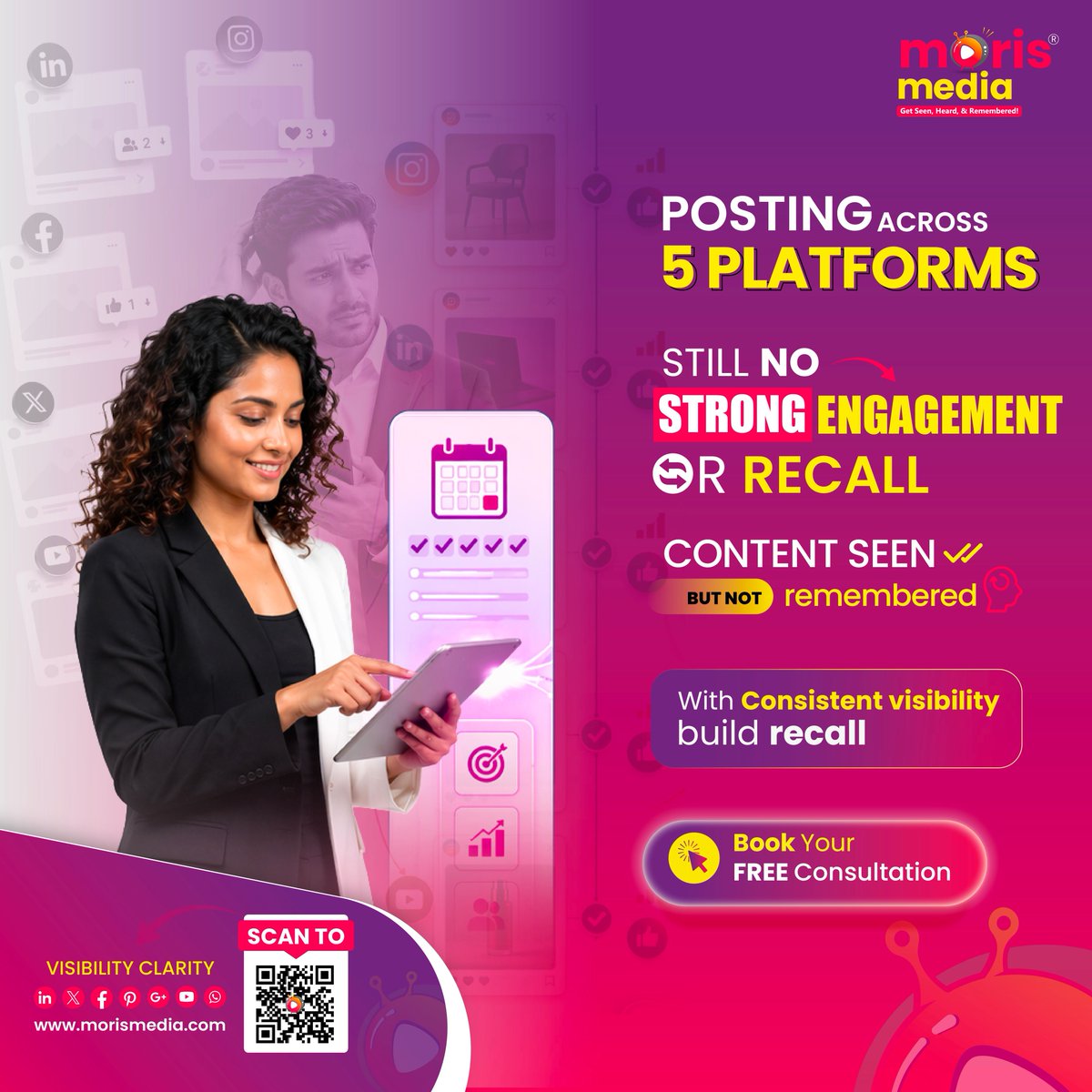 MorisMedia's tweet photo. Posting across 5 platforms means nothing if people still forget your brand later.
𝐕𝐢𝐬𝐢𝐛𝐢𝐥𝐢𝐭𝐲 𝐰𝐢𝐭𝐡𝐨𝐮𝐭 𝐫𝐞𝐜𝐚𝐥𝐥 rarely builds trust.
#MorisMedia #DigitalDoctors #BrandRecall #ContentMarketing #DigitalVisibility #SocialMediaStrategy https://t.co/3ysZ985vWL