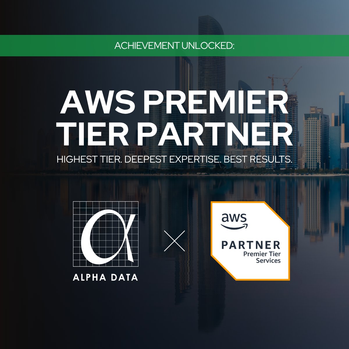 AlphaData's tweet photo. 🚀 Alpha Data is now an @AWS Premier Tier Services Partner — the highest #AWS Partner Network recognition, achieved by only a select few in the #MiddleEast. A milestone earned through years of investment in our people, certifications, and customer success. ☁️🤖

#AlphaData #UAE https://t.co/dmFEiTC36r
