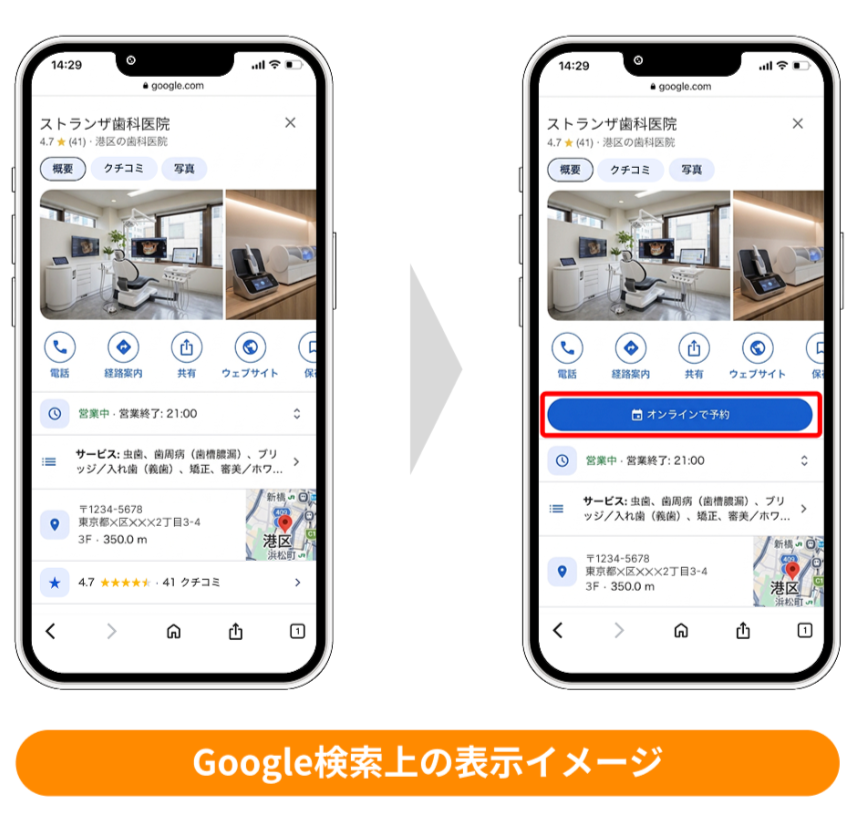 ApotoolBox's tweet photo. Googleマップ、
見られるだけで終わってませんか？
Apotool&amp;Boxが
「Googleで予約」に近日対応。

検索→予約まで、
Googleマップ上で完結。
MEO対策を、
上位表示から予約獲得へ。
https://t.co/0doKWWrlNi https://t.co/9xynDHuT2X