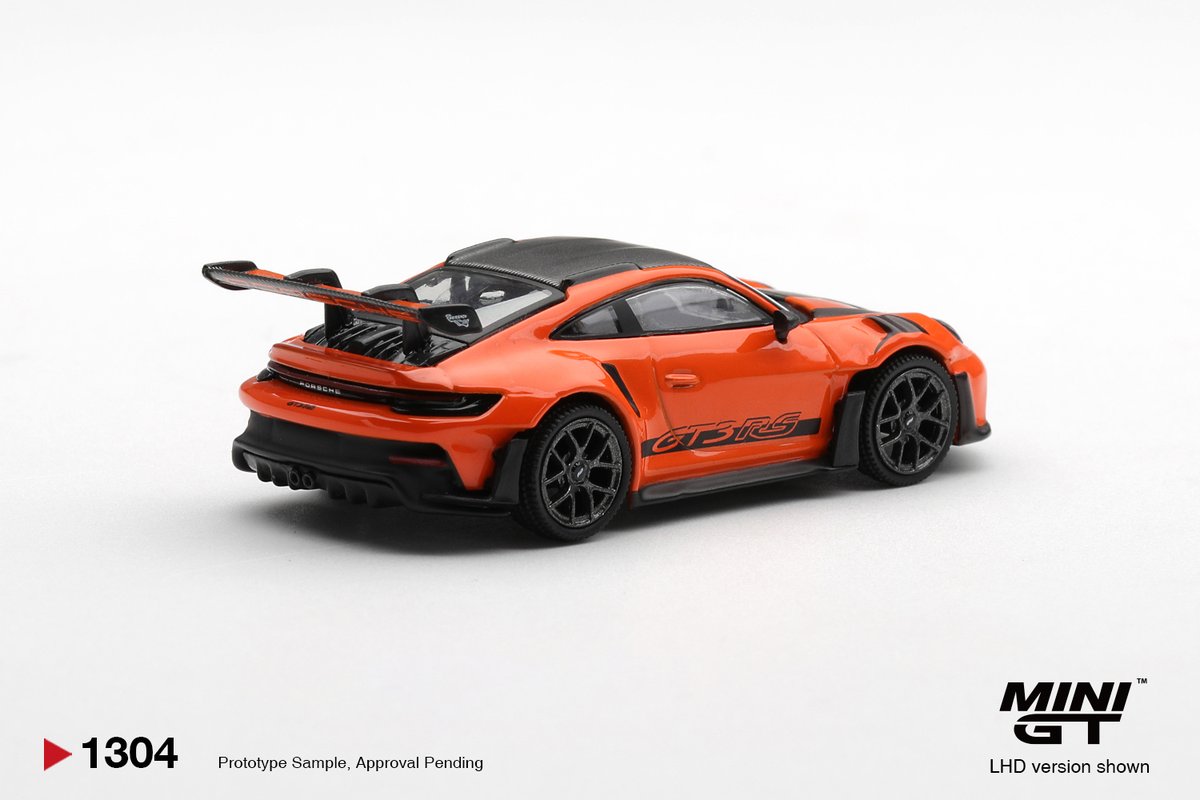 【絶版】1/12 オートアート，ポルシェ911 GT3 RS オレンジ 🧡MGT01304-L/R/BL 1/64 ポルシェ 911(992) GT3 RS ヴァイザッハ