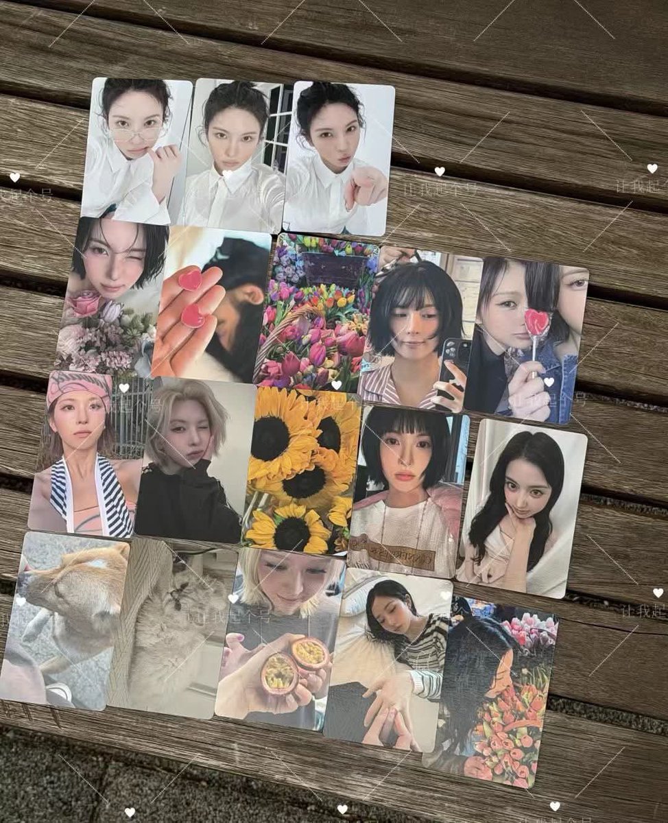 ALL OF BAE'S PHOTOCARDS THIS ERA