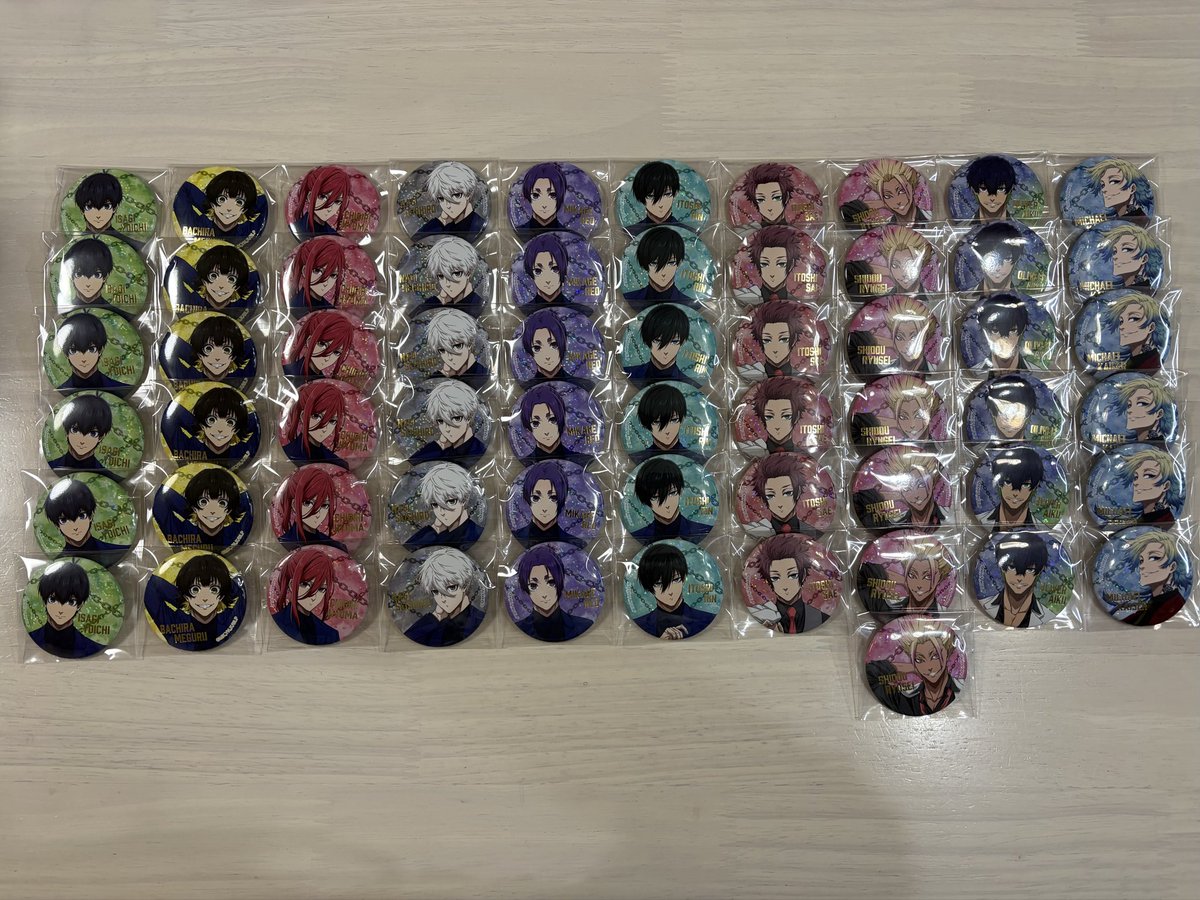 交換】ブルーロック ブルロ エゴ展 缶バッジ 譲）潔 蜂楽 千切 凪 玲王