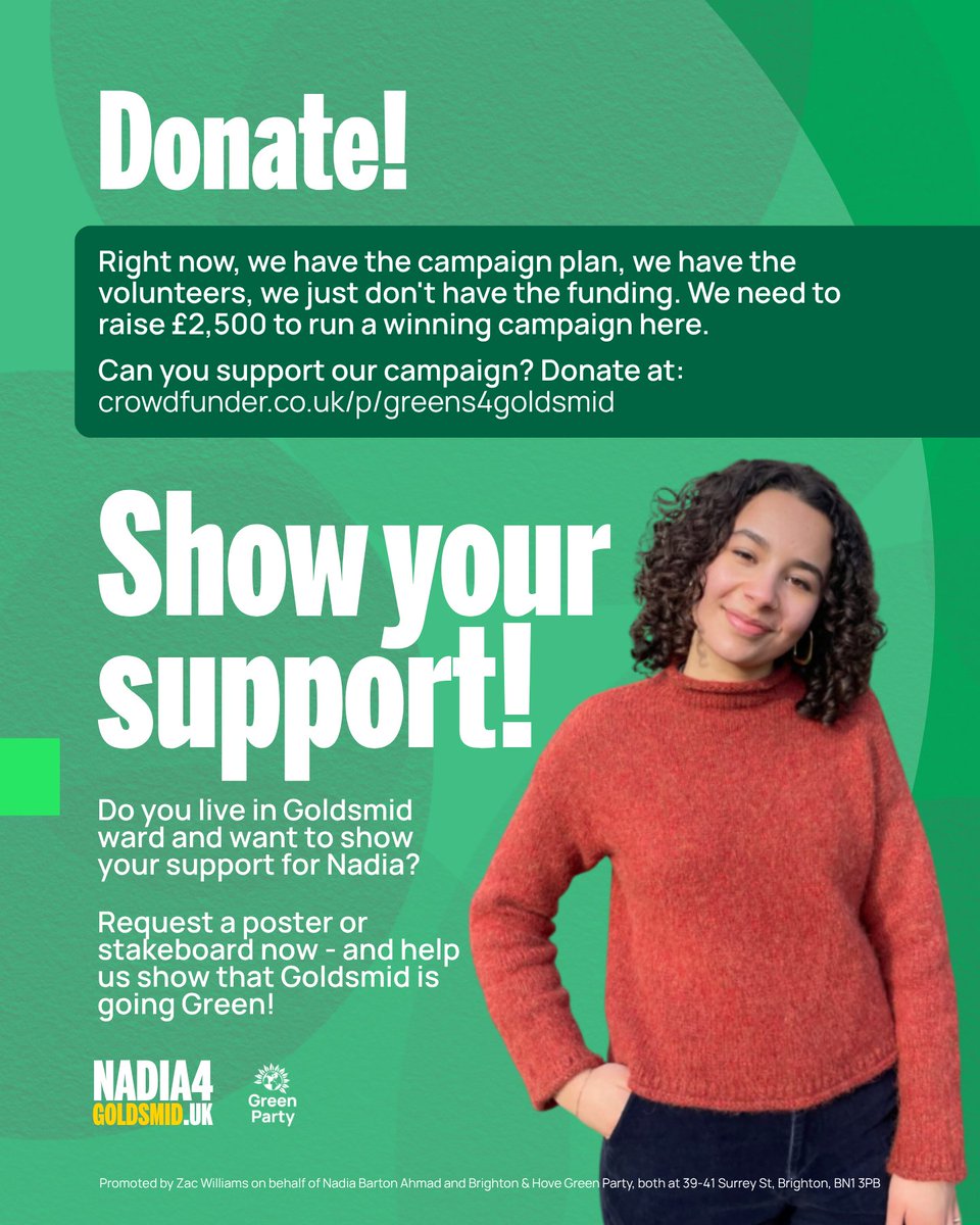 BHGreens's tweet photo. It's confirmed! The Goldsmid by-election will take place on 25th June.

But first... Time to get involved this week!

Find out more at https://t.co/JKX2ZP0lOk. https://t.co/8qE1m67HnW