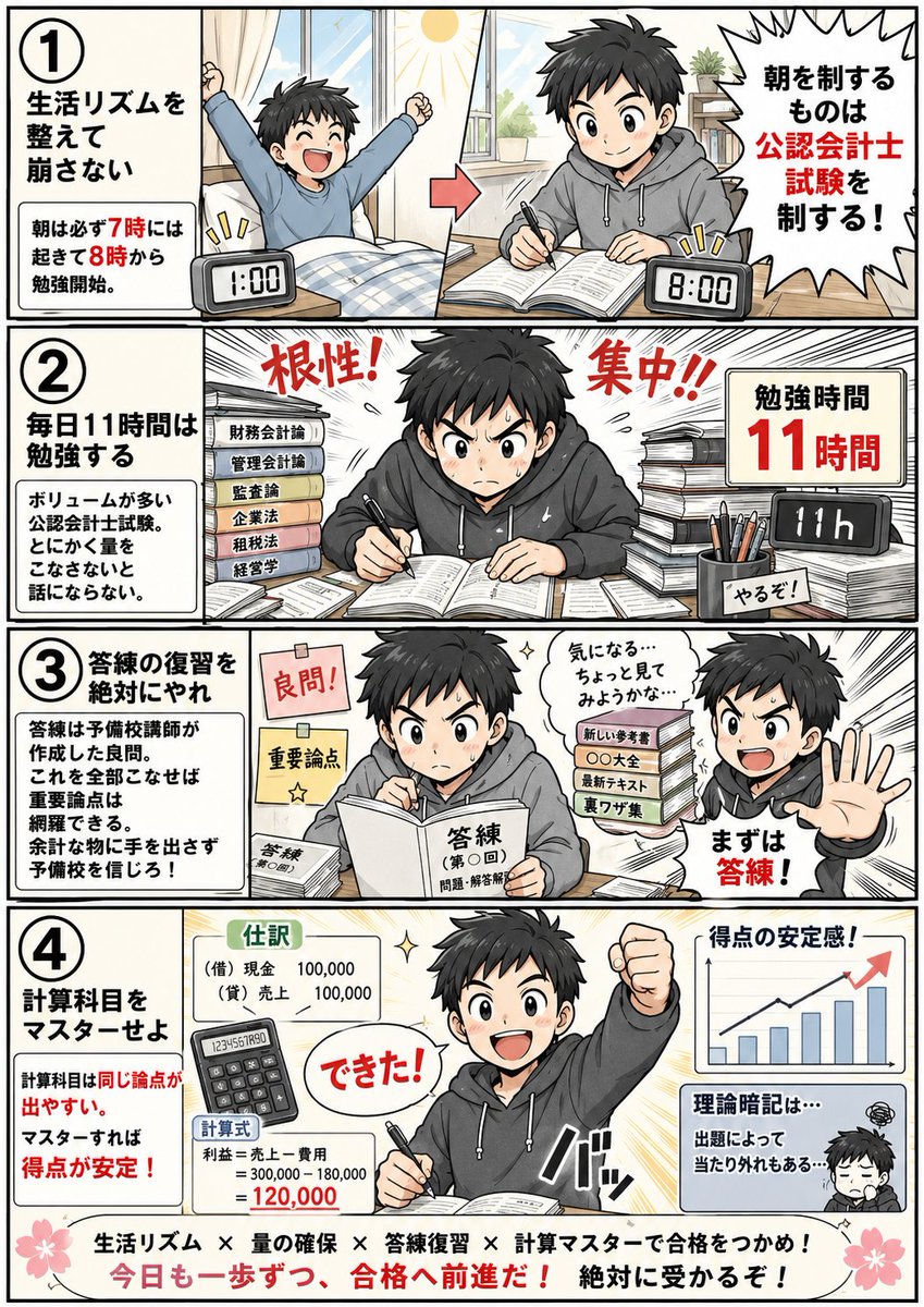公認会計士試験に合格するコツ