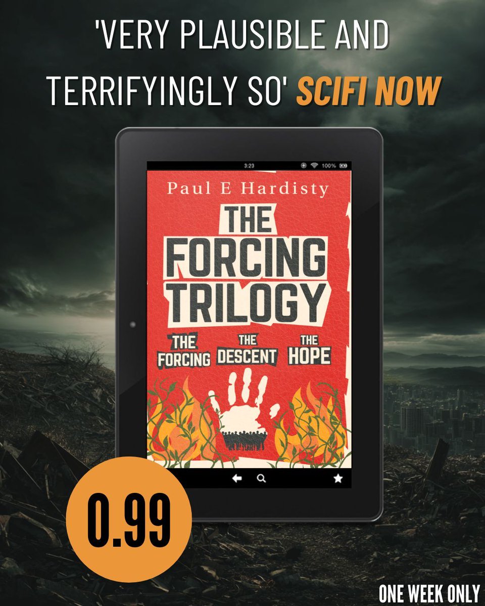 OrendaBooks's tweet photo. What if the next generation blamed us for everything?

Find out in #TheForcingTrilogy by @Hardisty_Paul — NOW JUST 99P ON APPLE BOOKS���� ORIGINALLY 18.99!😱

DOWNLOAD NOW!
🔗https://t.co/da1z0bMwY2 

#ClimateCrisis #SpeculativeFiction #BookRecommendations #AppleBooksDeal https://t.co/KmHFY33PpG