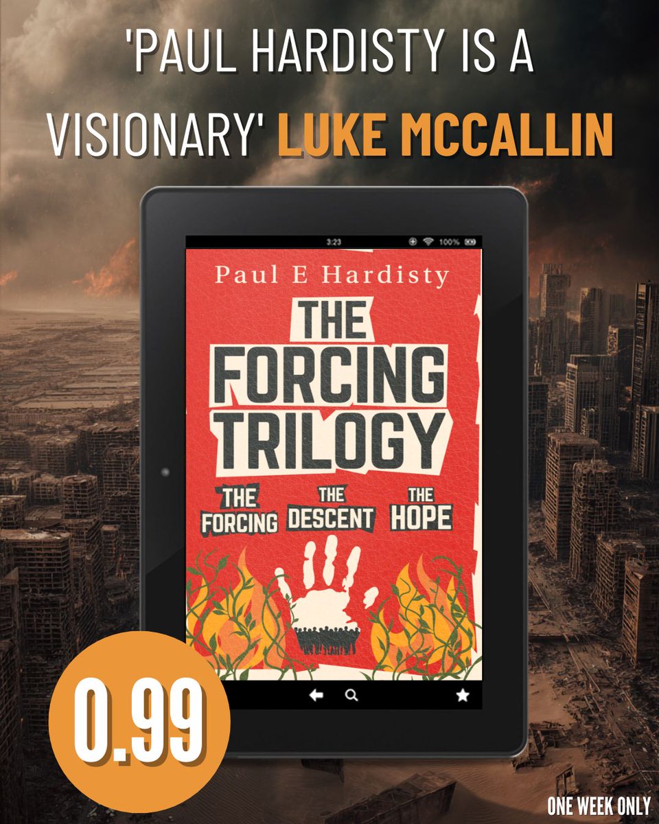 OrendaBooks's tweet photo. What if the next generation blamed us for everything?

Find out in #TheForcingTrilogy by @Hardisty_Paul — NOW JUST 99P ON APPLE BOOKS���� ORIGINALLY 18.99!😱

DOWNLOAD NOW!
🔗https://t.co/da1z0bMwY2 

#ClimateCrisis #SpeculativeFiction #BookRecommendations #AppleBooksDeal https://t.co/KmHFY33PpG