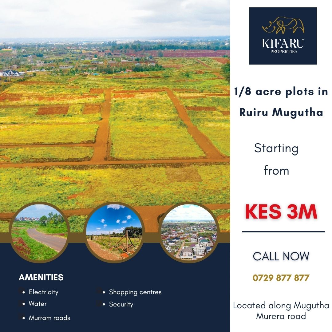 KifaruProp's tweet photo. Book your site visit this weekend!
We have prime residential plots in Ruiru from just Kes 3M.

Book with a 30% deposit, then pay the balance within 1 year.

Call us on 0729 877 877

#kifaruproperties #kifarumeadows #residentialplots #ruiruplots #plotsforsale https://t.co/WSVCfnpYQC