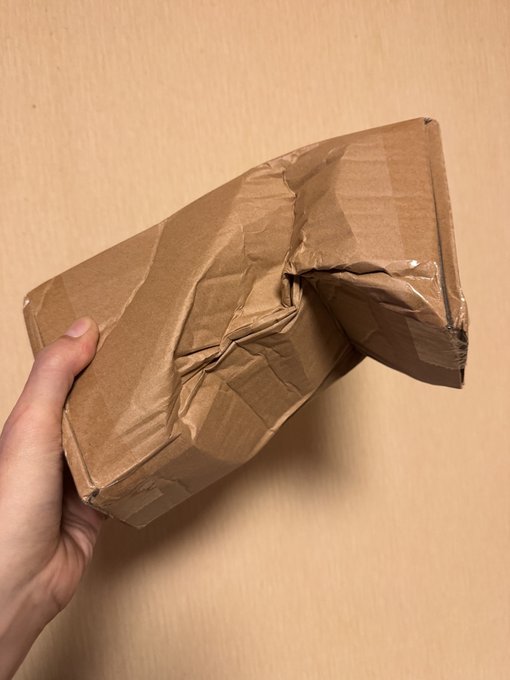 進行中案件の成型サンプルが工場から届いたんですけど海外からの航空便国際輸送貨物の扱いなんてこんなもんですよ 