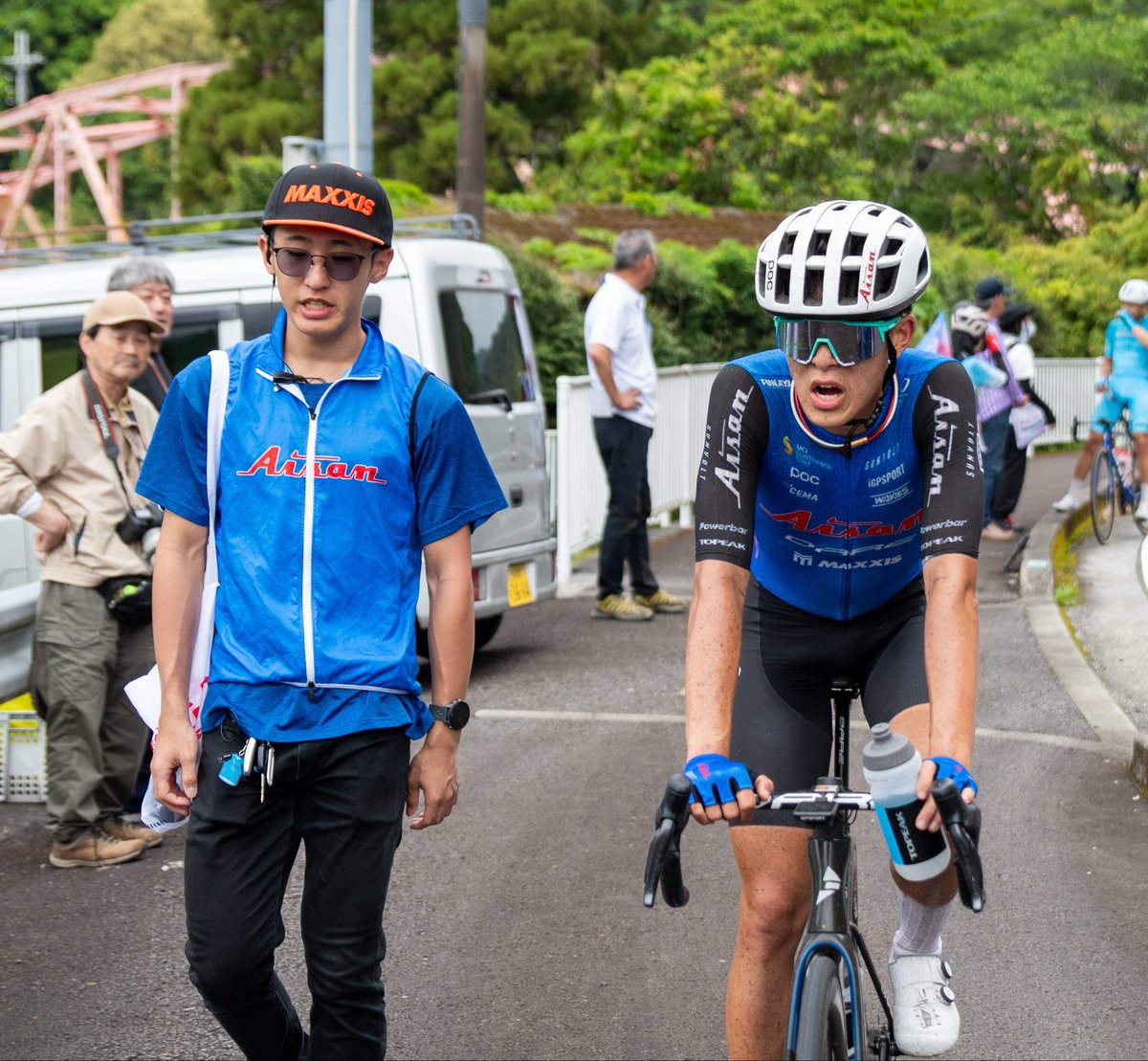 fujitakyoooji's tweet photo. 愛三工業レーシングチームのマッサーとして、ツールド熊野に帯同いたしました

熱い応援ありがとうございました！

1.3.4枚目 @mont_tr26 https://t.co/PmGyjrF70M