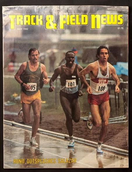 geric99018902's tweet photo. Royle, Rono, Salazar, 10 000m, 1982, Rono won, Salazar, second place https://t.co/VyLG0HjtoV