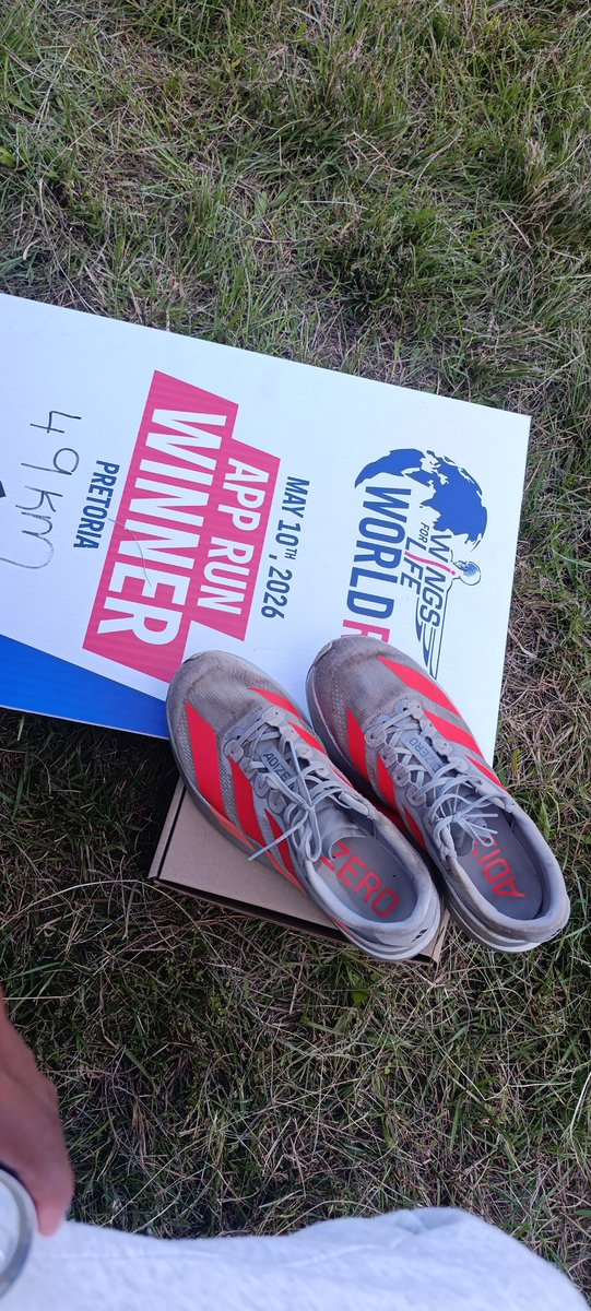 MalathonBeep's tweet photo. Done n Dusted, fun we had 😊😊. #WingsForLife #WorldRun #Adizero #Redbull https://t.co/L2F5JMIzOg