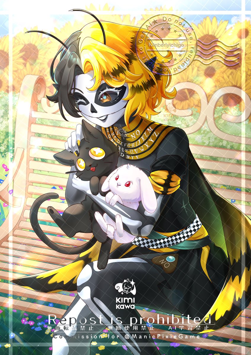 Kimberlyichigo's tweet photo. SKEB Illust for ManicPixieGame 💛🧡 #VGenComms #VGen https://t.co/06mDa2aUxr