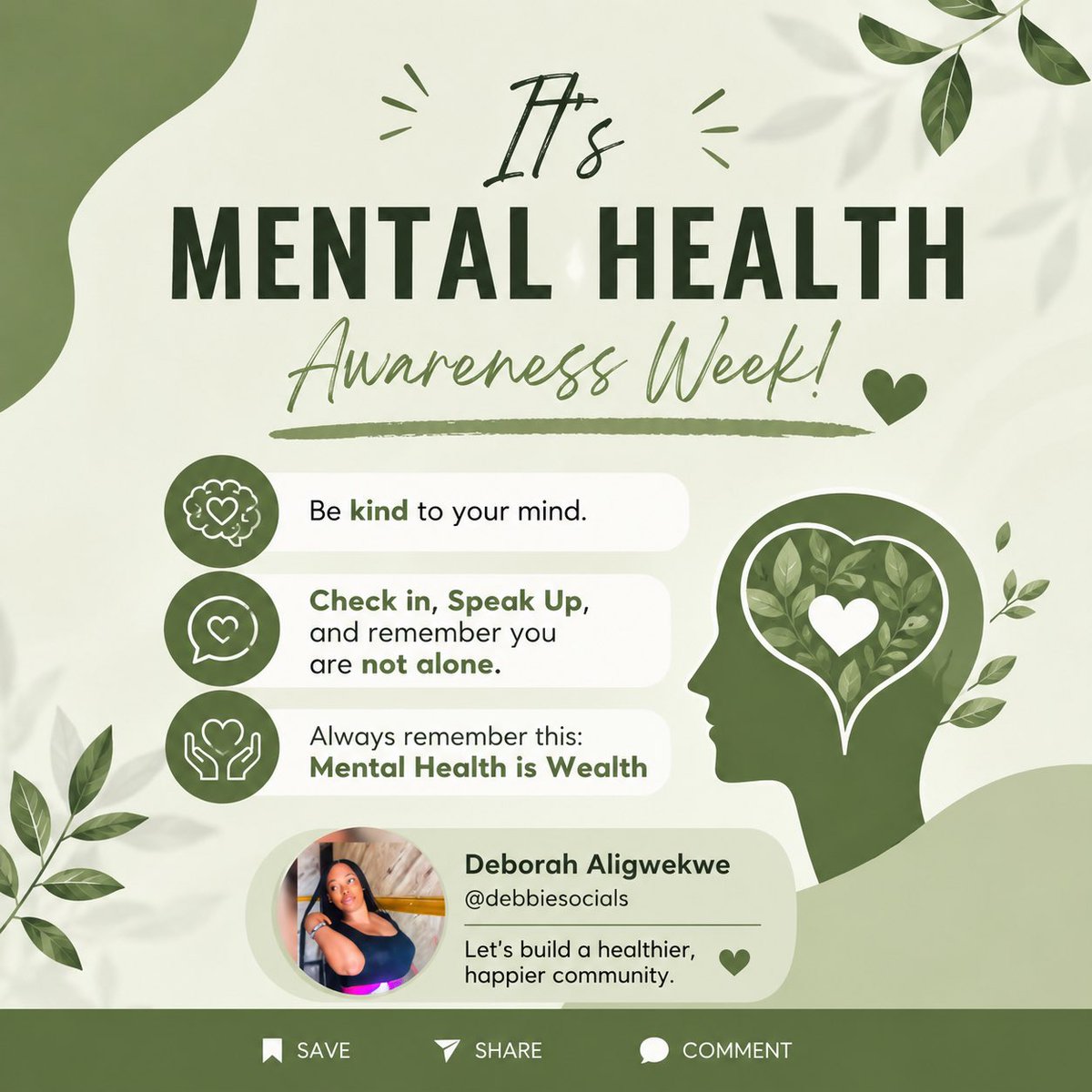 Debbiesocials's tweet photo. Be Kind to yourself. https://t.co/sqY7V2Fw2G
