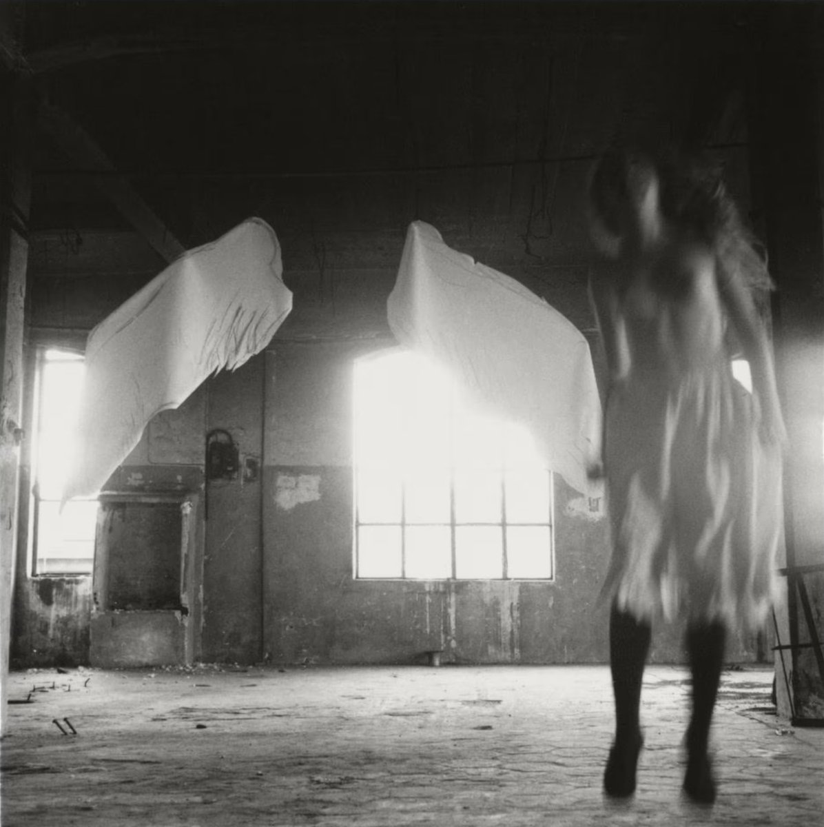 Angel in Rome, Italy, 1977 by Francesca Woodman
