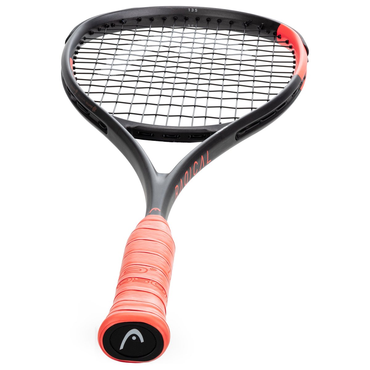head_squash's tweet photo. Introducing the radical 135 racquet. 
Upgraded with Hy-Bor technology. This racquet has a modern, asymmetrical and exclusive design that includes pops of orange.
The see through carbon element in the frame is slightly different every time giving your racquet a unique identity. https://t.co/QtGppxRy08
