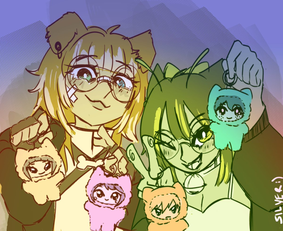 cmndrsilver_'s tweet photo. me n gang w/ our imaginary #togachako and #bkdk labubu's
#art #labubu https://t.co/YhDYsaN7ek