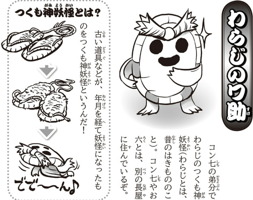 ありがとうございます!
妖怪たちは昔ながらの妖怪たちを自分なりのフィルタをかけて描いたり、新解釈やオリジナル妖怪が登場したりしています。(主人公のコン七も九尾狐の子ですが、7本尻尾なのです)

尻目は今執筆中の21巻新妖怪で、「ぬっぽり坊主」またの名を「尻目」と言います。 