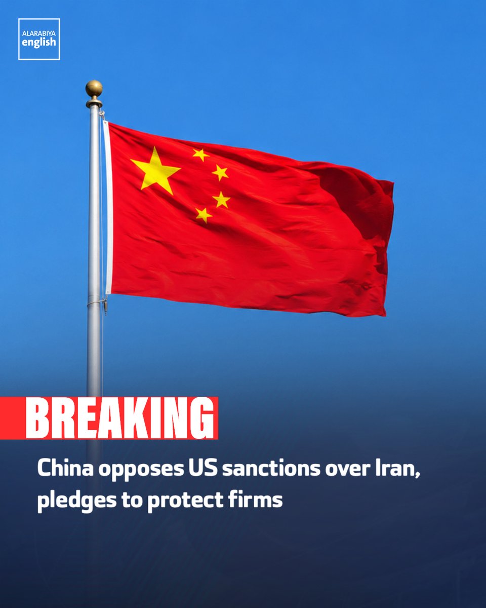 🔴 BREAKING: China has voiced strong opposition to US sanctions ⁠for ...