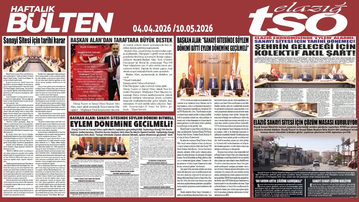 Elazığ TSO tweet media