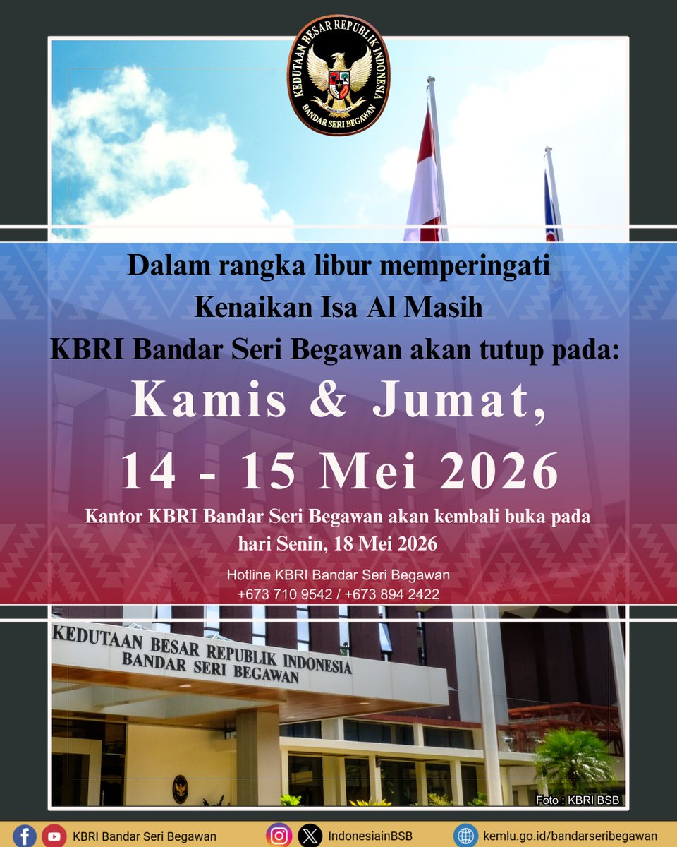 Indonesian Embassy Bandar Seri Begawan tweet media