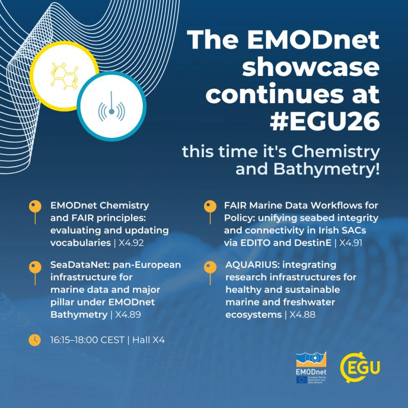 nodcogs's tweet photo. NODC at the #EGU2026 to showcase @EMODnet Chemistry:
📍EMODnetChemistry and FAIR principles:Evaluating and updating vocabularies | X4.92. https://t.co/qPdQAVAojJ