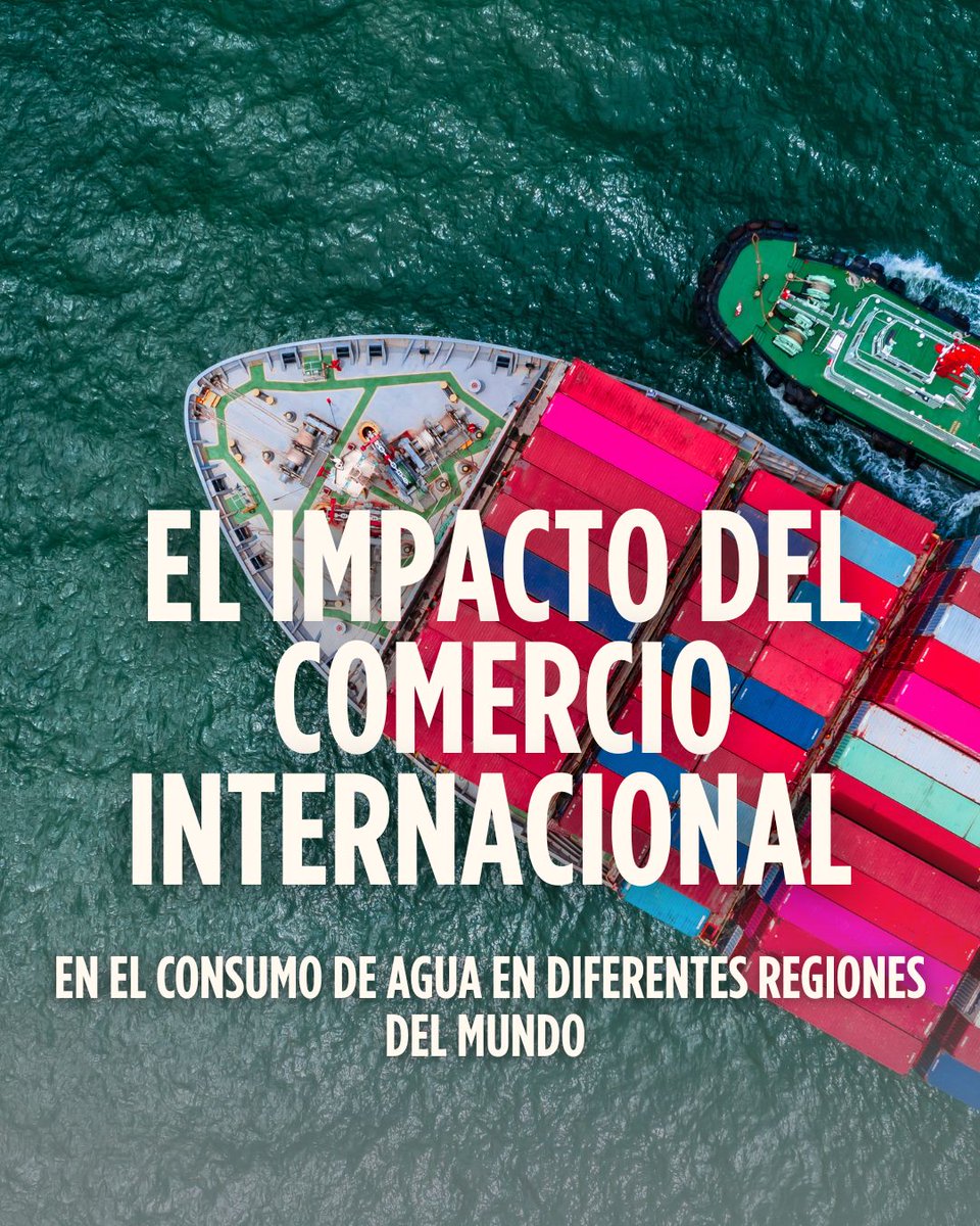 StepByWater's tweet photo. El agua también viaja 🌍💧
Cada producto que consumes lleva “agua virtual”: la que se usó para producirlo.
El comercio global puede optimizar su uso… o aumentar la presión en zonas con escasez.
Decidir mejor = consumir mejor.
https://t.co/Gzh3NMwtD6 https://t.co/CxvcAZM39l