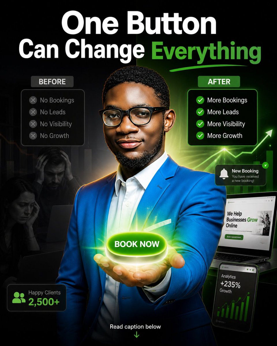 anidavid_tips's tweet photo. Your website isn’t broken… it’s just not converting.

One smart system can change everything.

Let me show you how this works.. 

DM me or WhatsApp +2347018470195

#WebDesign #SEO #LeadGeneration #RealEstate https://t.co/xXxzlQi66r